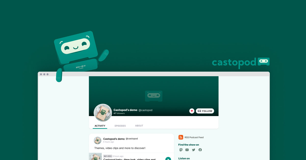 Castopod interface