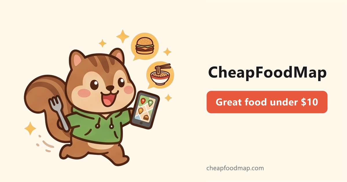 CheapFoodMap interface
