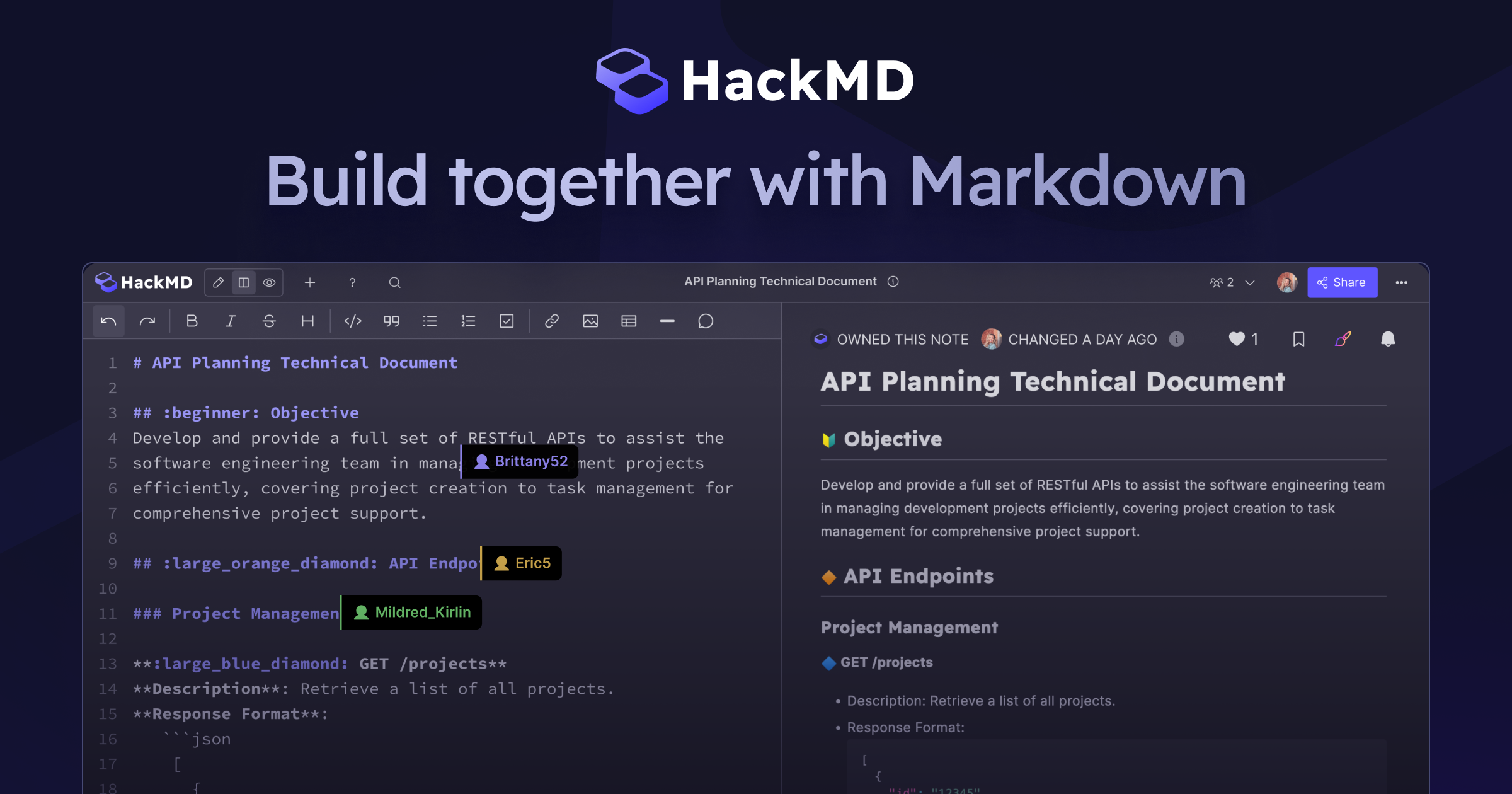 HackMD interface