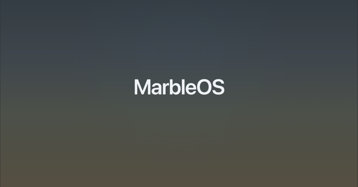 MarbleOS interface