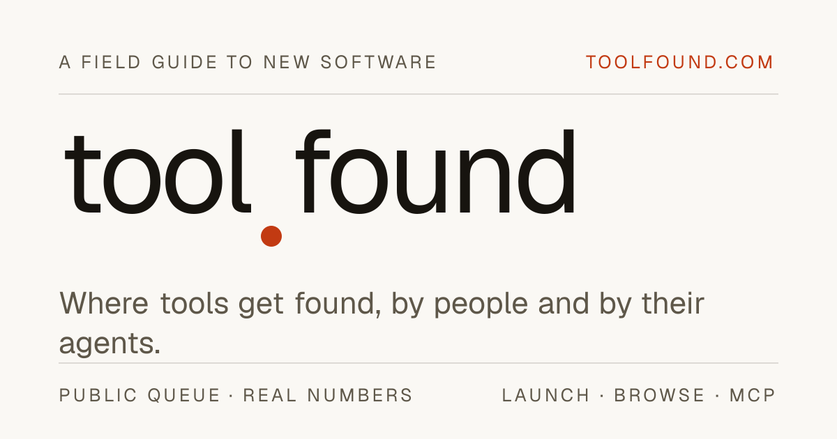 toolfound — where tools get found